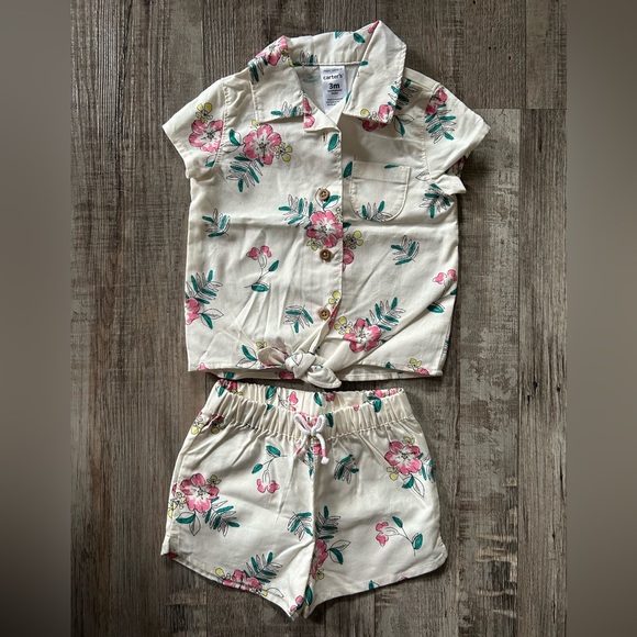 Carters two piece floral outfit - Picture 1 of 1